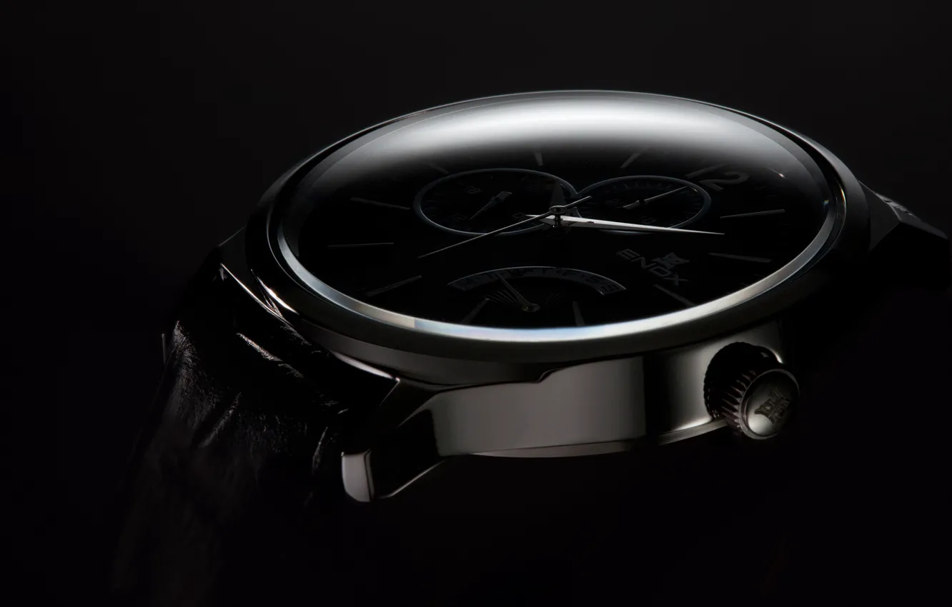 Photo wallpaper macro, watch, ENOX