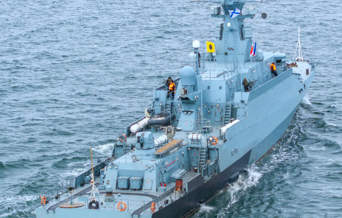 Photo wallpaper Buyan, small missile ship, Sviyazhsk city