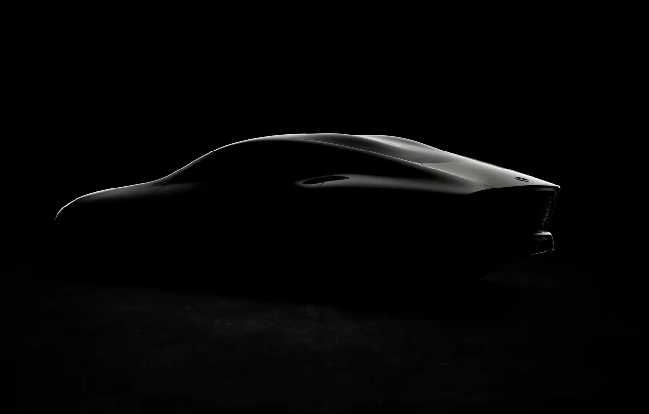 Photo wallpaper Mercedes-Benz, silhouette, 2015, Intelligent Aerodynamic Automobile, Concept IAA