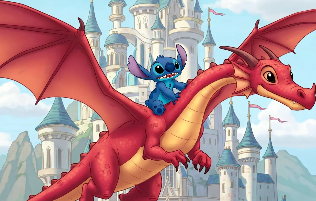 Photo wallpaper alien, Disneyland, alien, characters, Stitch, fantasy art, Stitch, Character