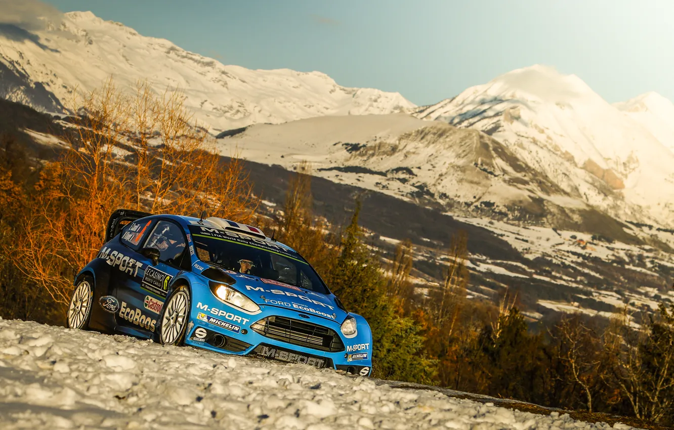 Photo wallpaper Ford, WRC, Rally, Fiesta, Monte Carlo
