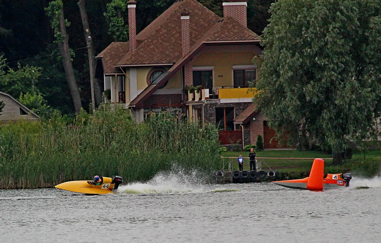 Photo wallpaper race, boat, speed