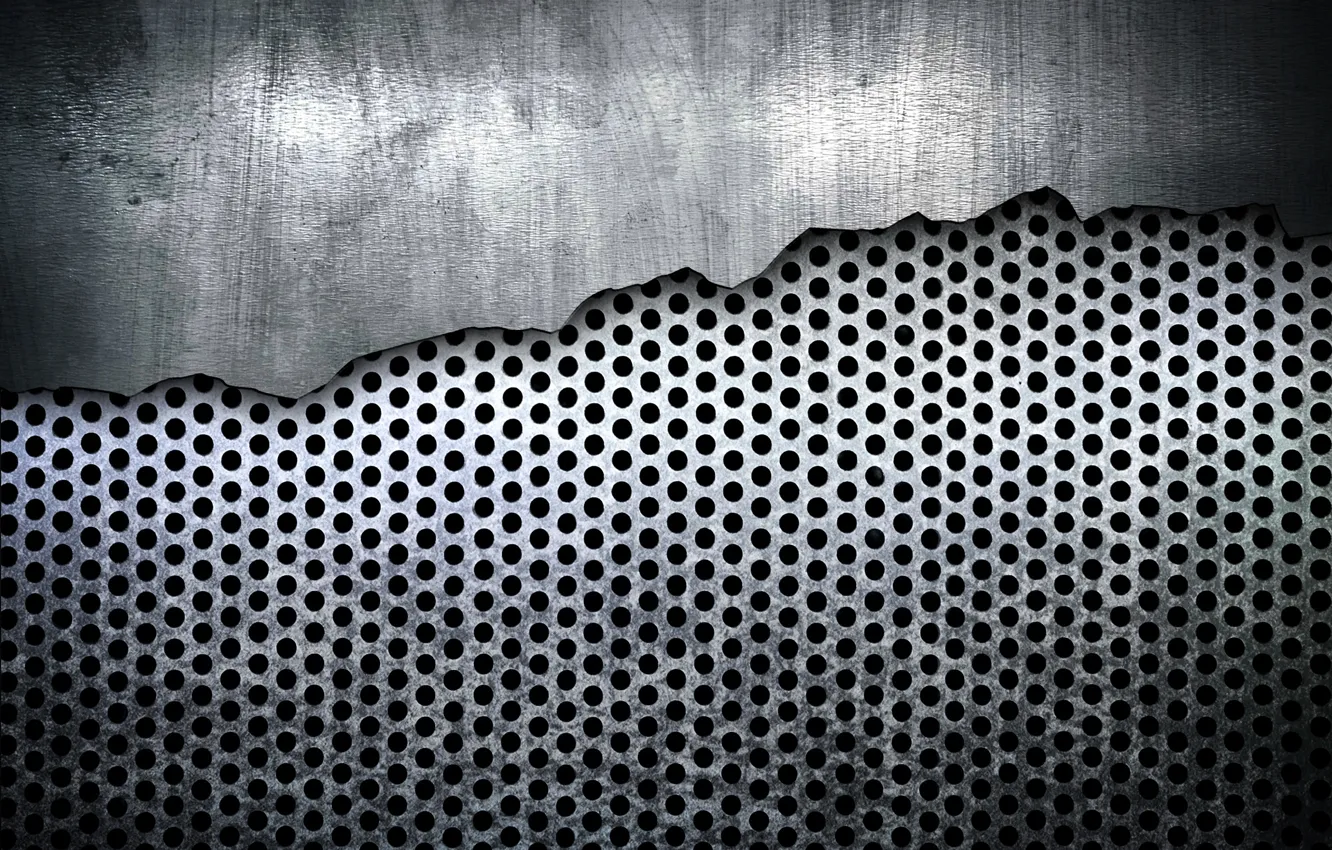 Photo wallpaper grey, steel, texture, metal