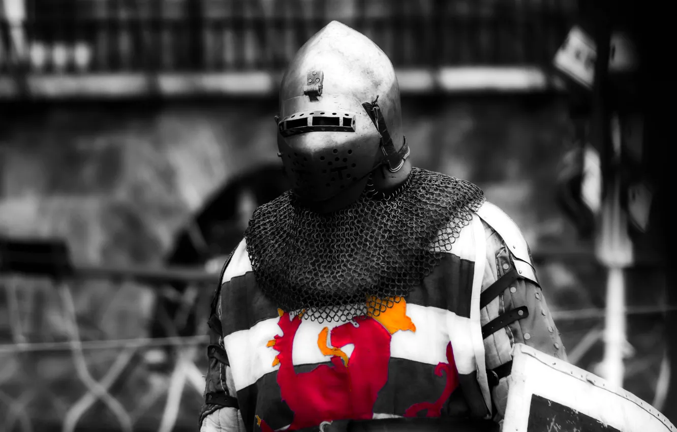 Photo wallpaper armor, warrior, helmet, knight, mail