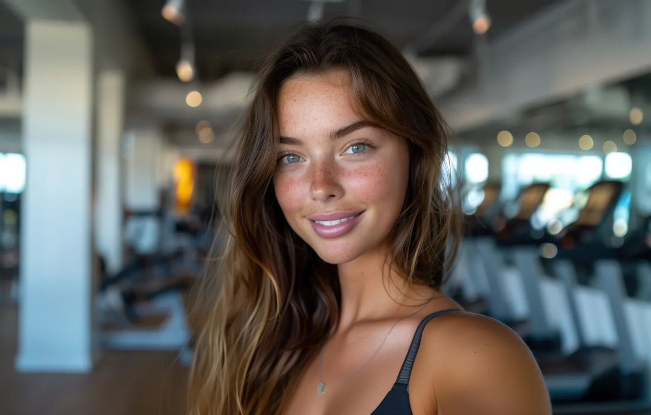 Photo wallpaper smile, model, look