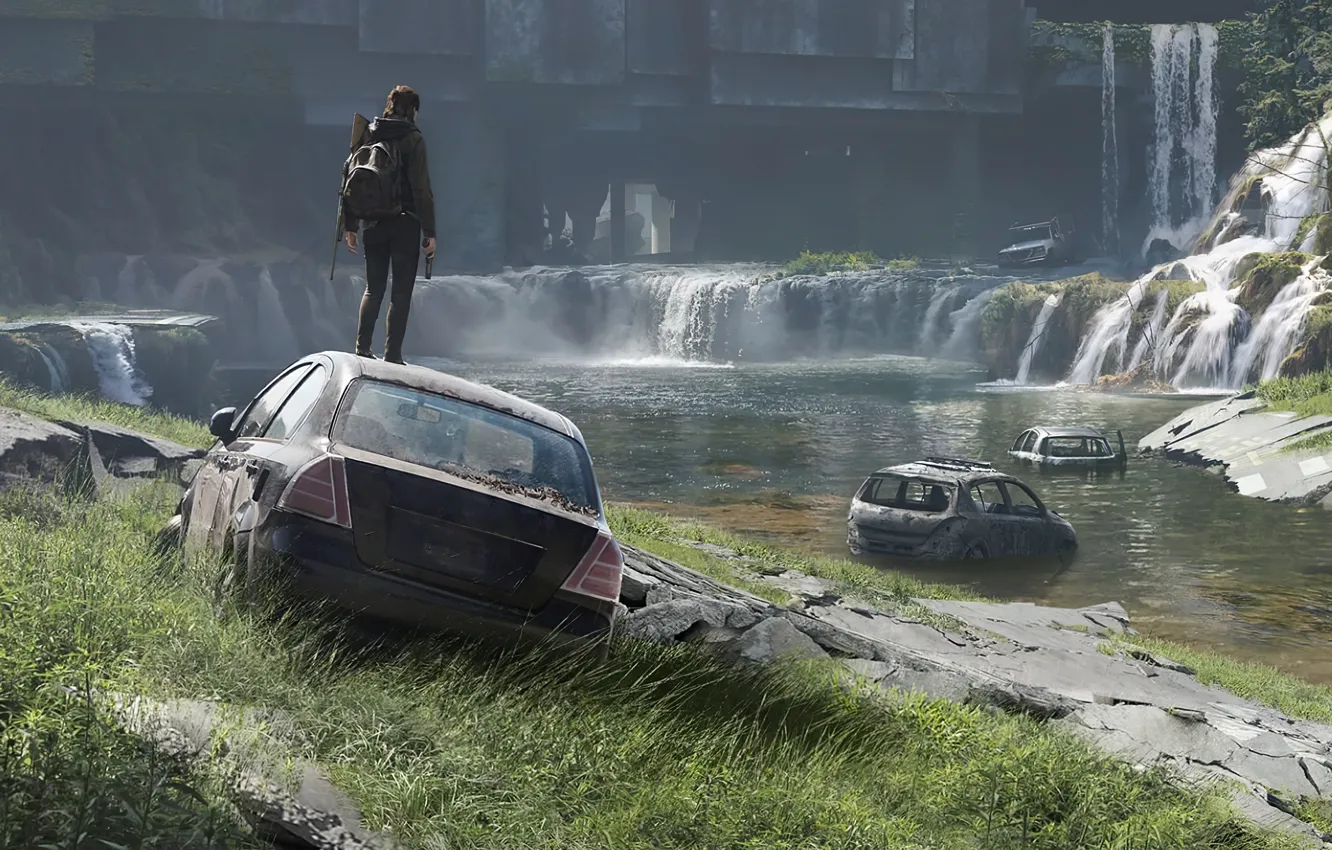 Photo wallpaper Ellie, Some of us, Ellie, PS4, Game Art, The Last of US Part 2