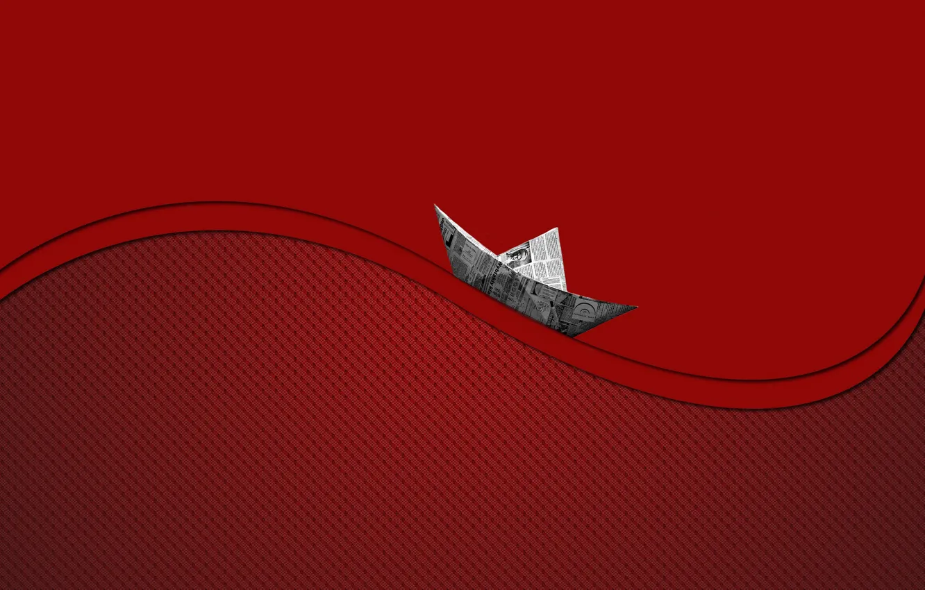 Photo wallpaper wave, background, boat