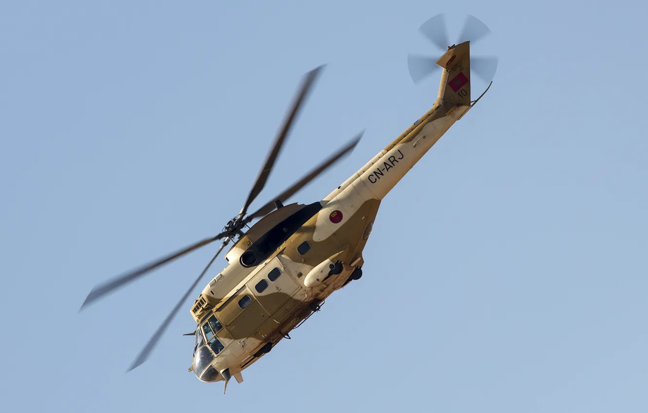 Photo wallpaper helicopter, average, transport, Puma, SA-330
