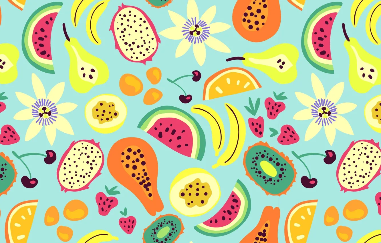 Photo wallpaper texture, pattern, fruit