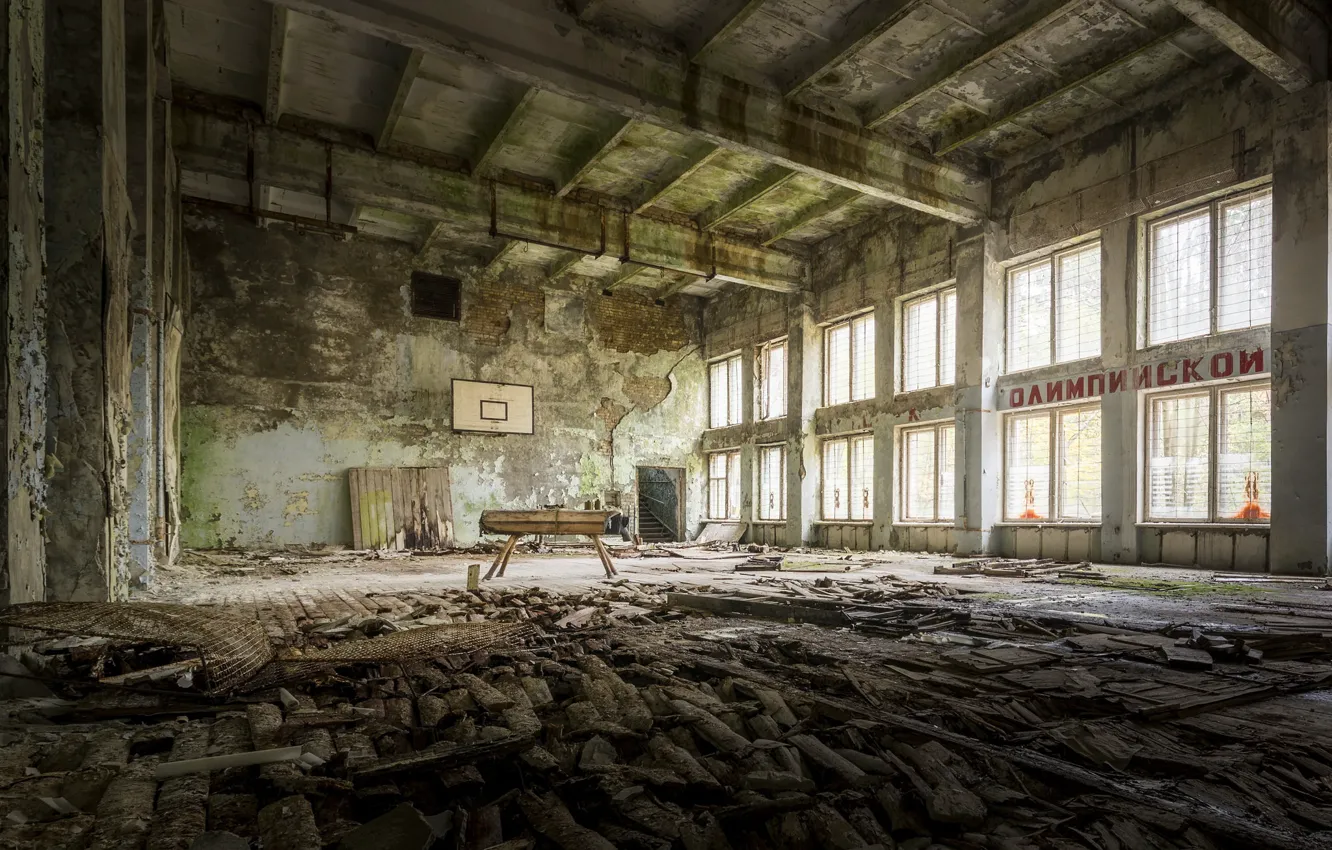 Photo wallpaper background, sport, hall