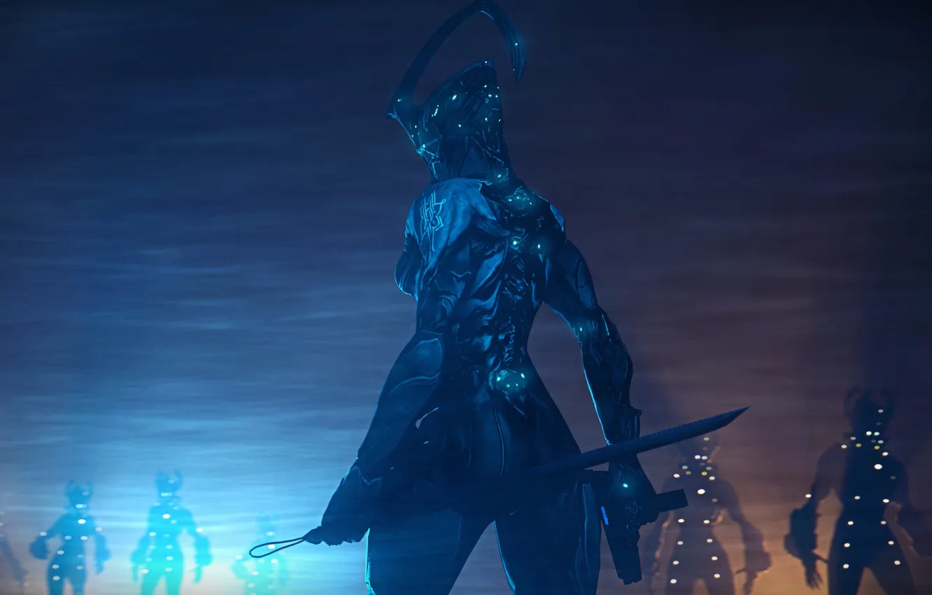 Photo wallpaper sword, female, nyx, Warframe