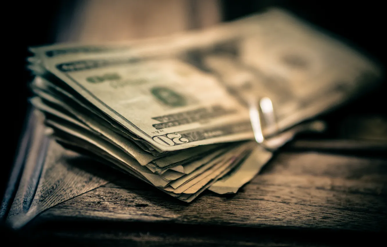 Photo wallpaper money, dollars, bills