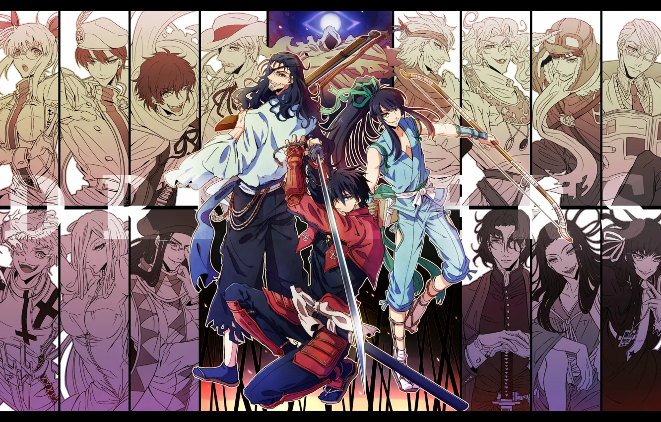Photo wallpaper weapons, anime, art, characters, Drifters