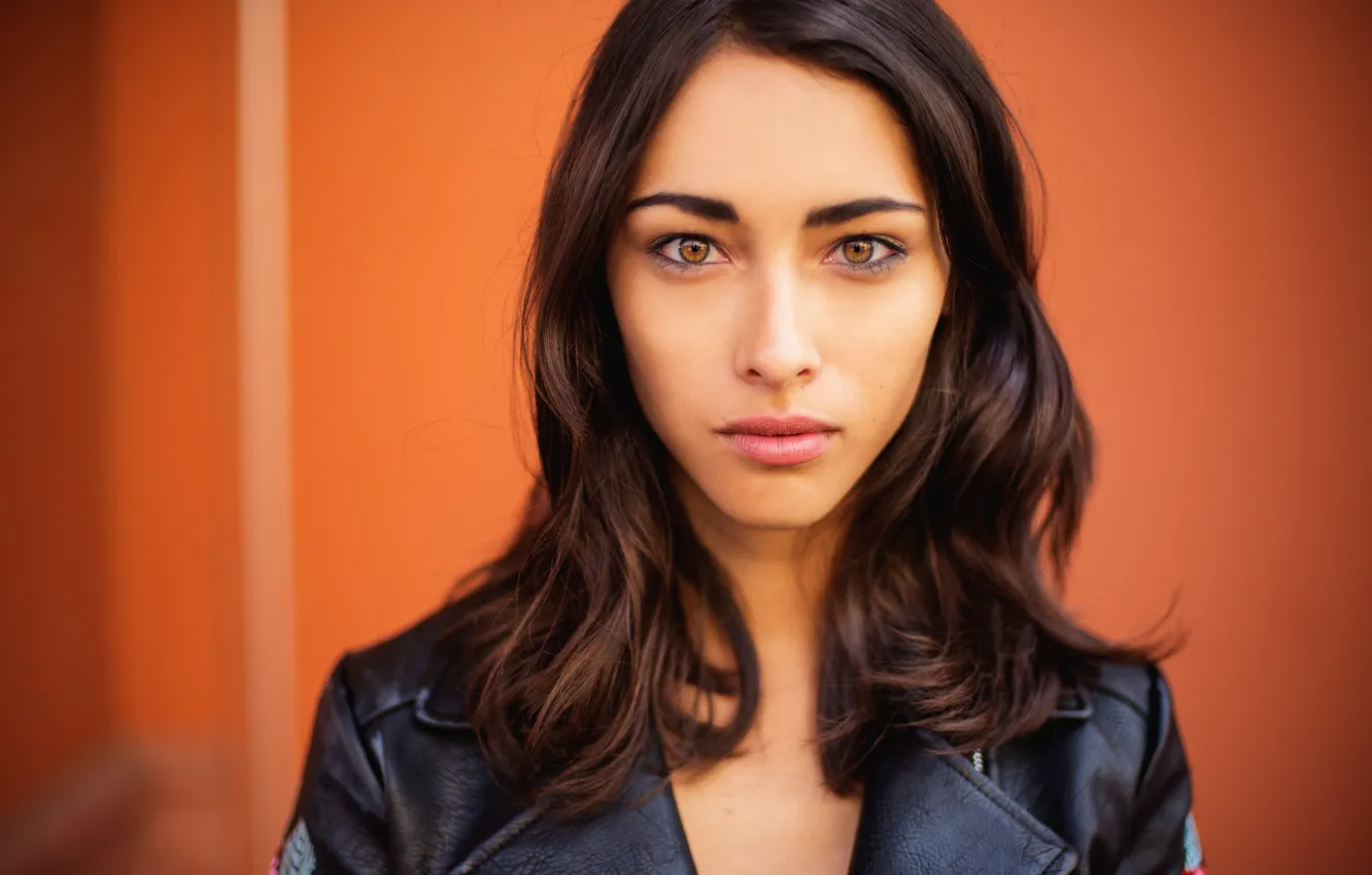 Photo wallpaper look, face, background, model