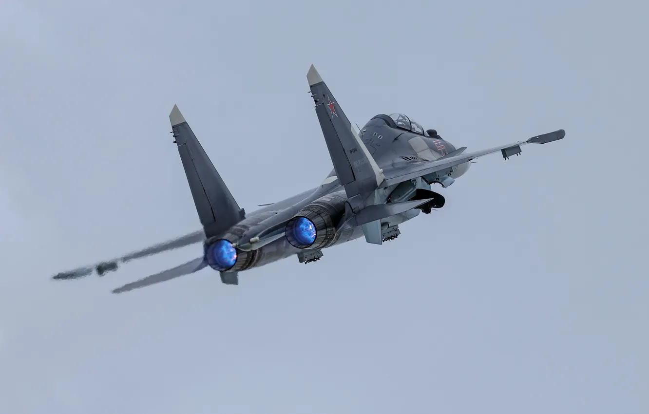 Photo wallpaper weapons, army, the plane, Su-30SM
