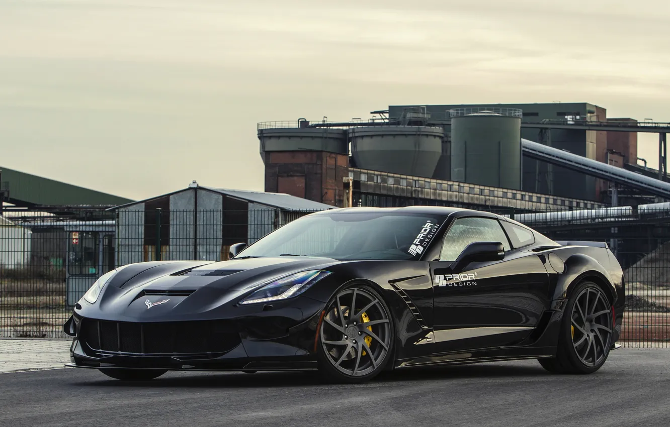 Photo wallpaper Corvette, Chevrolet, Chevrolet, Coupe, Corvette, Stingray, Prior-Design, 2015