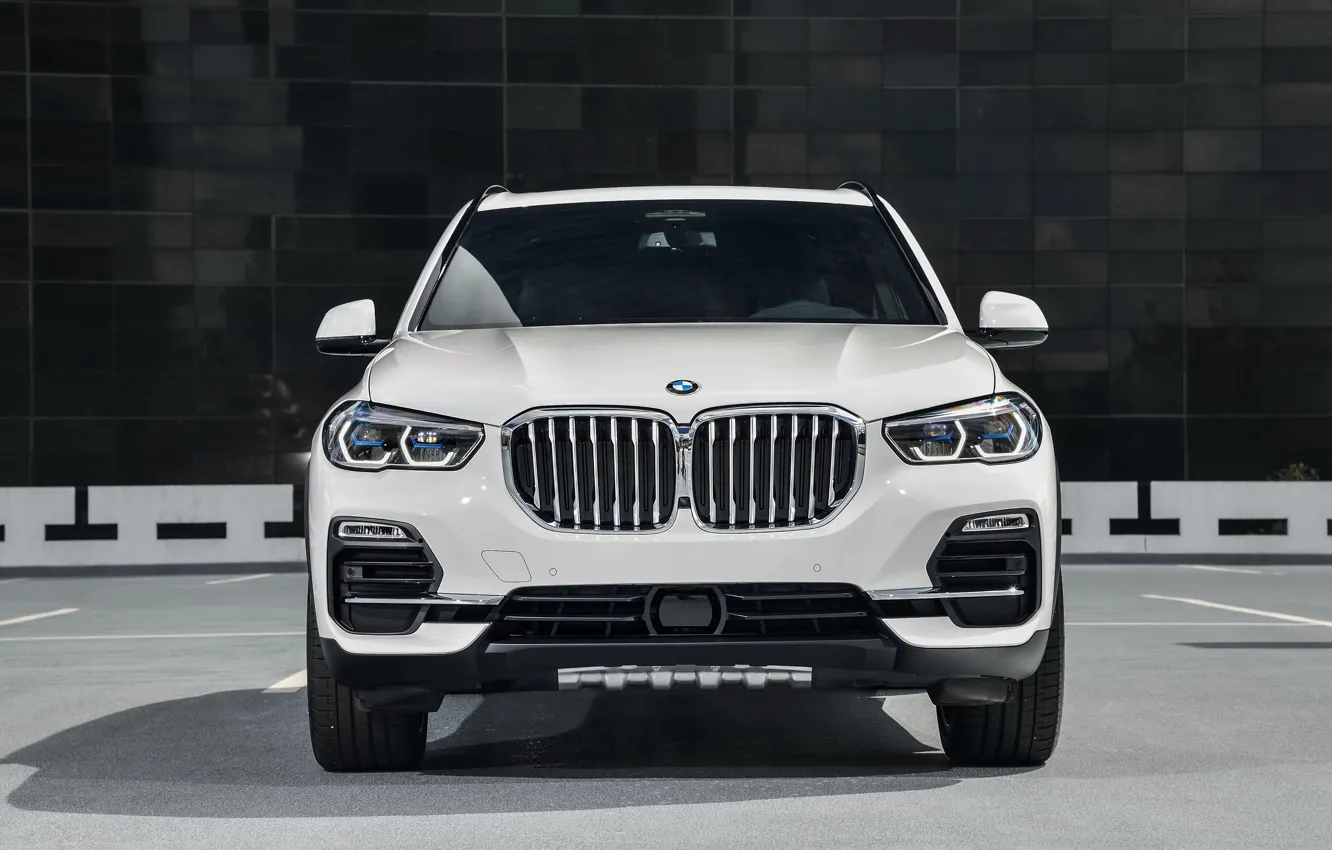 Photo wallpaper front view, 2018, BMW X5, crossover, XDrive40i