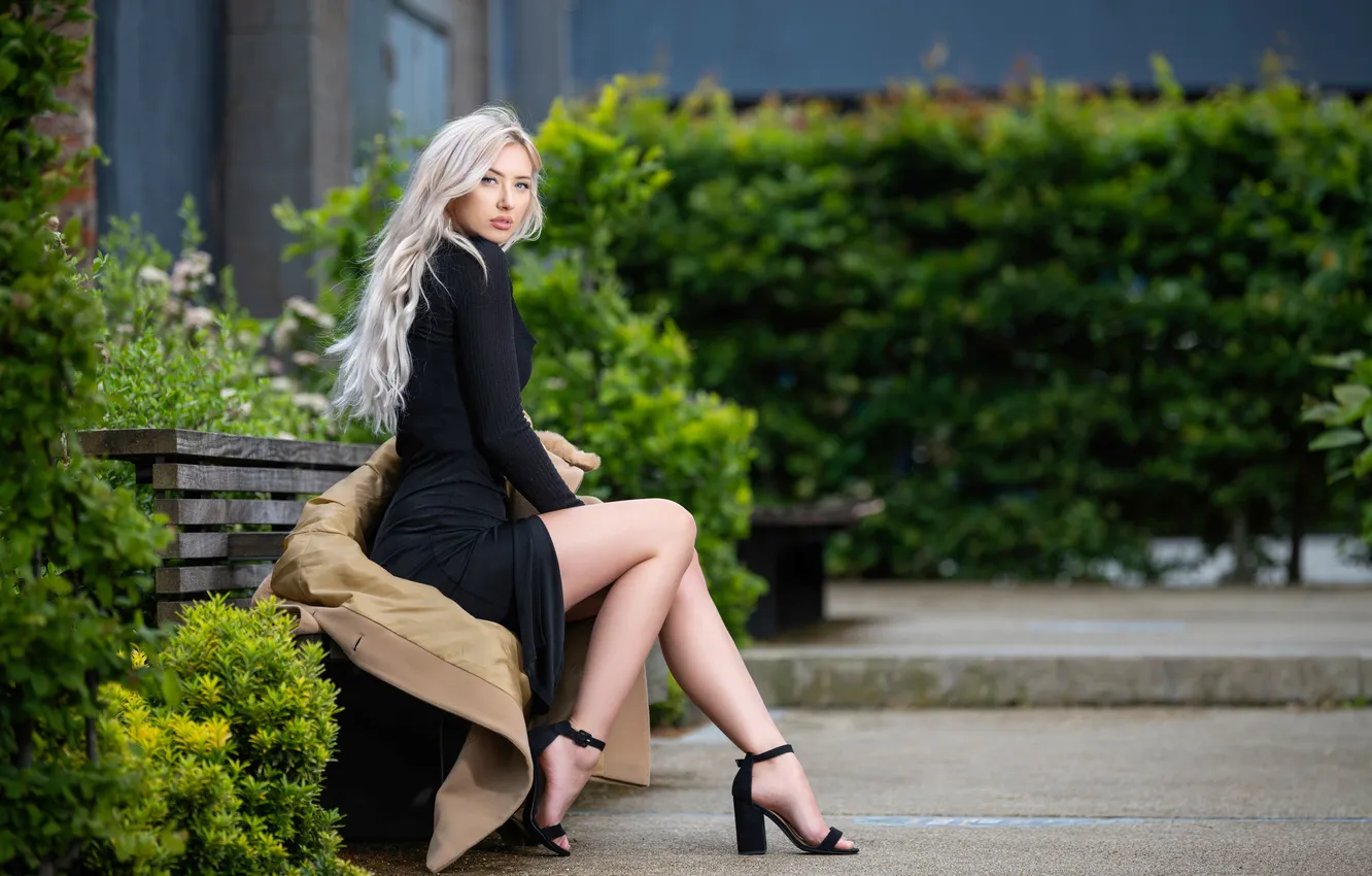 Photo wallpaper dress, blonde, legs, Daria