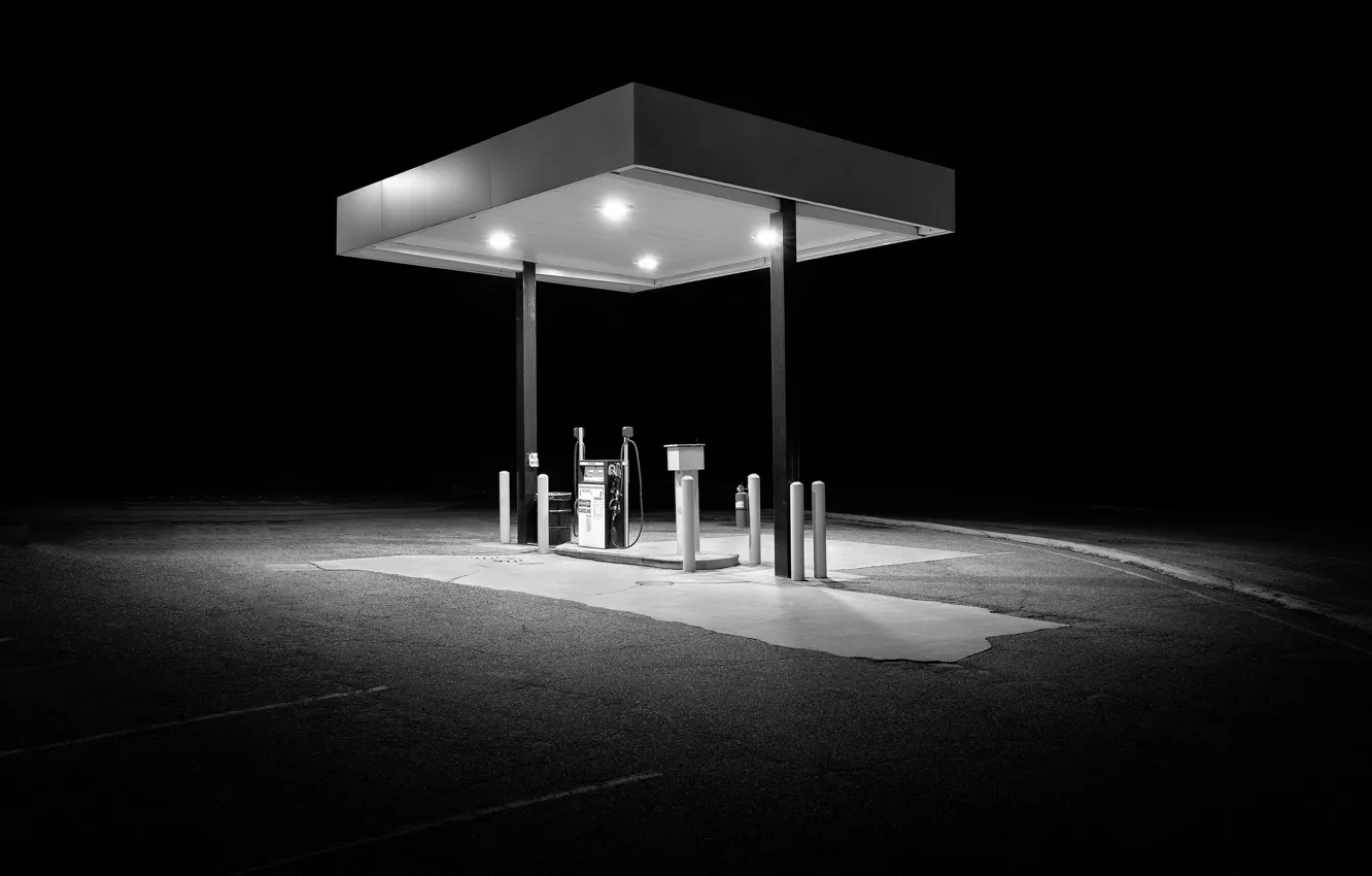 Photo wallpaper night, the city, dressing