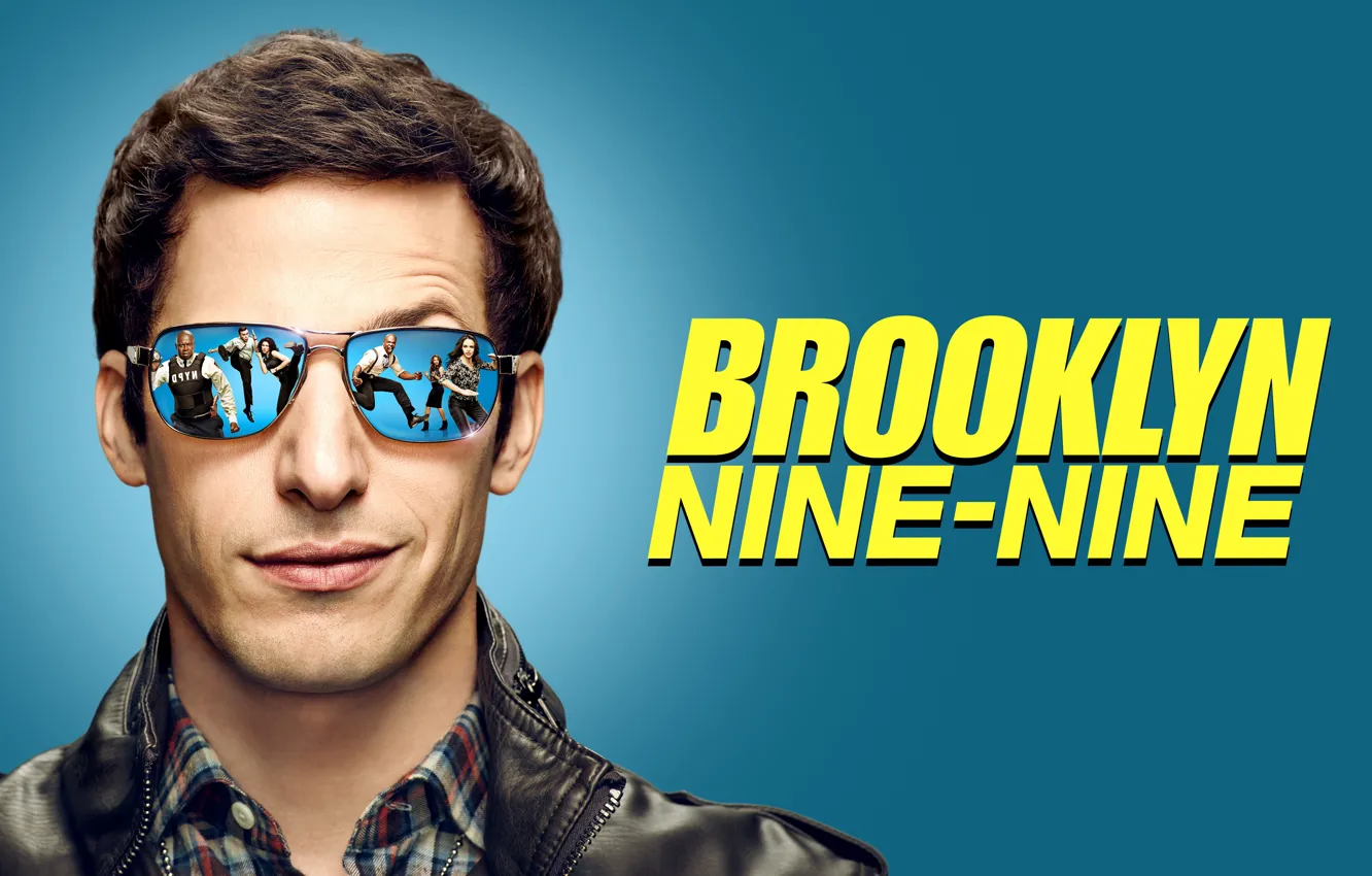 Photo wallpaper smile, glasses, the series, Andy Samberg, Brooklyn Nine Nine, Andy Samberg, Brooklyn 9-9