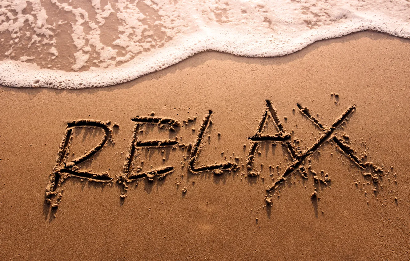 Photo wallpaper sand, sea, wave, beach, summer, stay, relax, summer