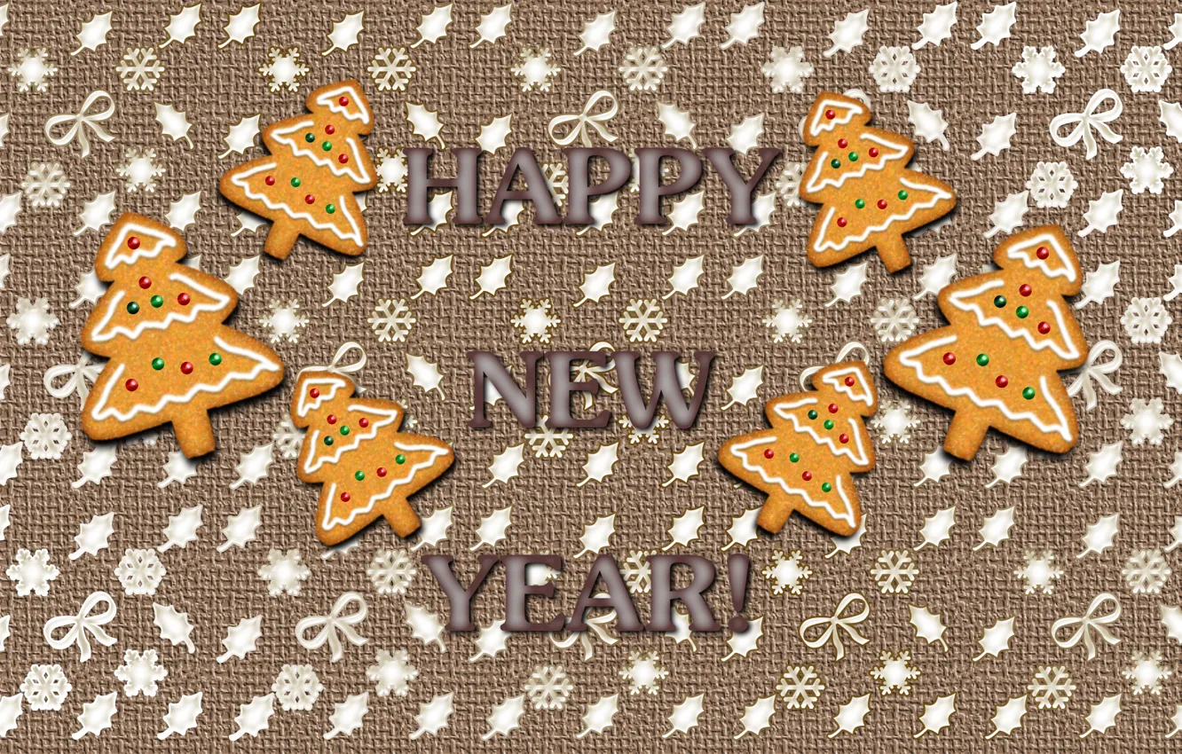Photo wallpaper snowflakes, text, background, Wallpaper, Christmas, leaf, New year, herringbone