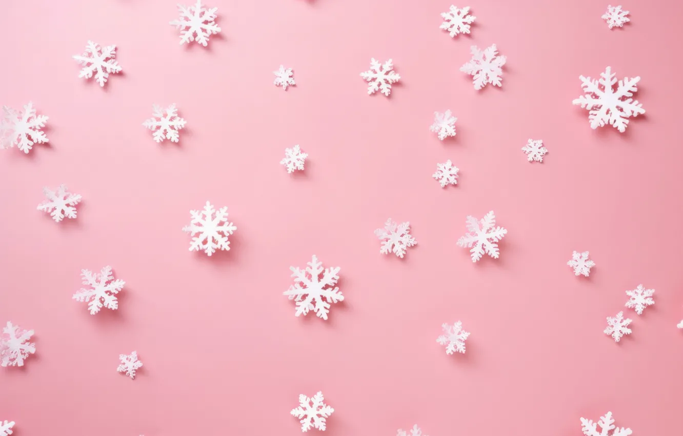 Photo wallpaper balls, balls, new year, Christmas, pink, pink background, Christmas decorations, Christmas decorations