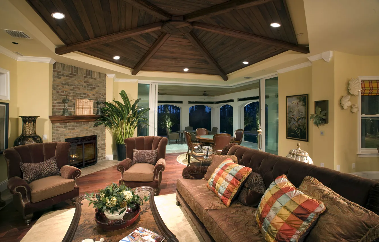 Photo wallpaper wallpaper, house, room