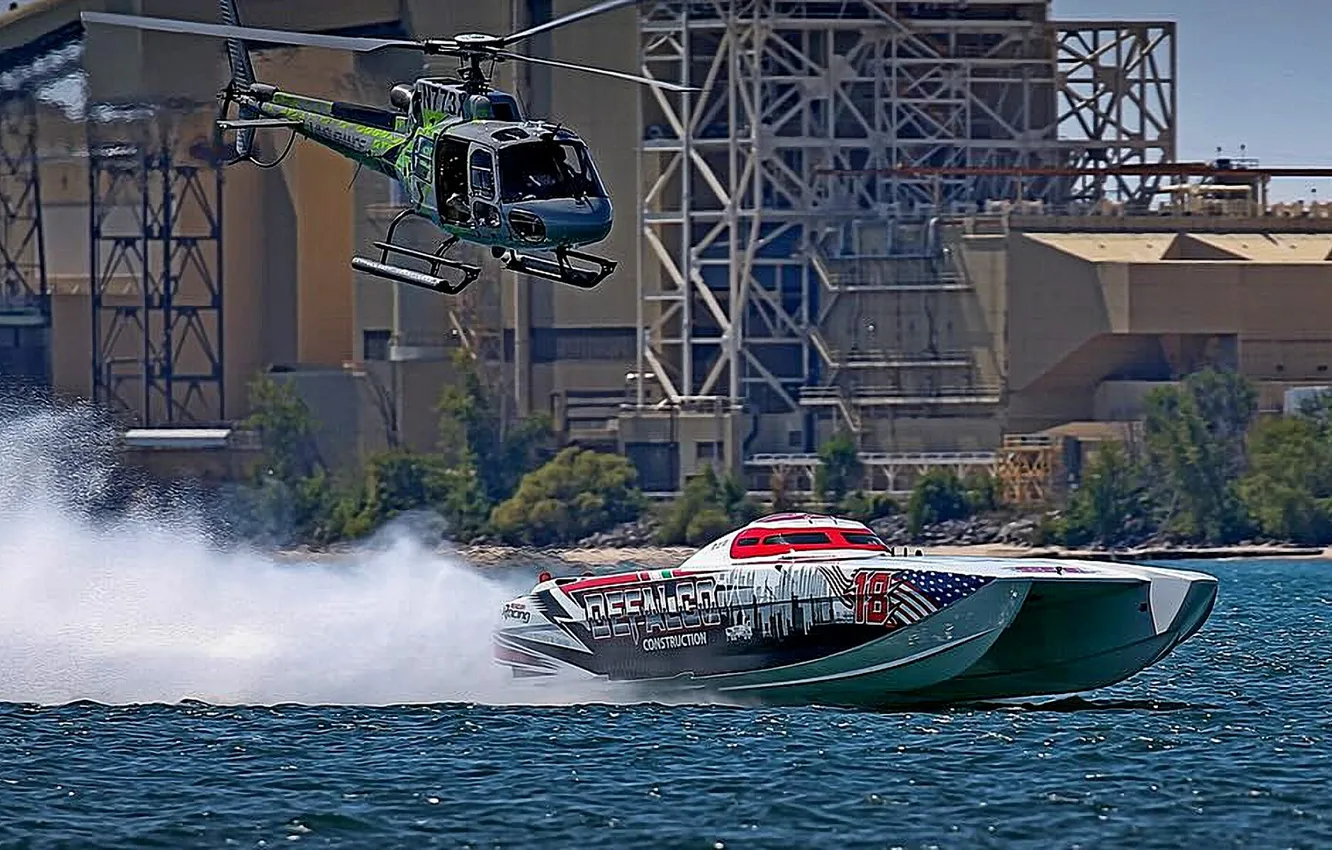 Photo wallpaper race, boat, speed