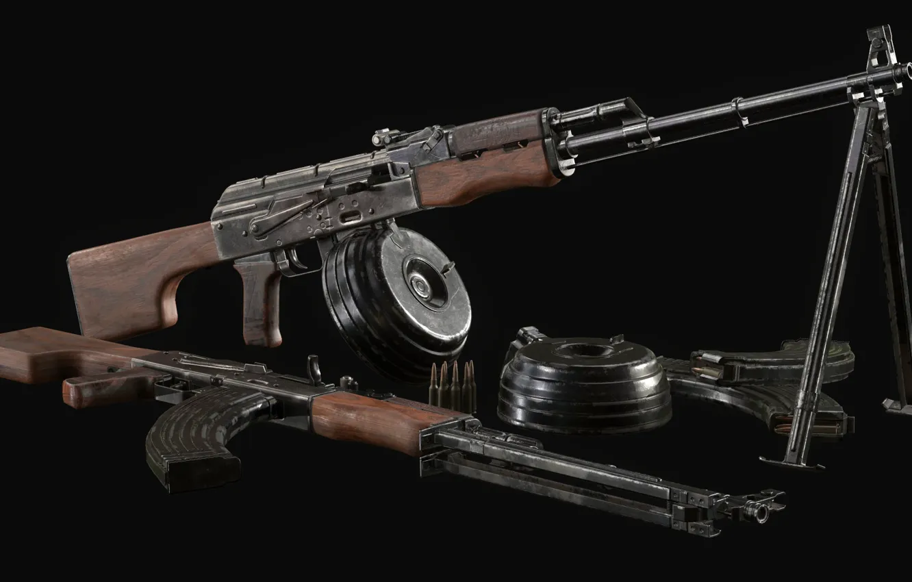 Photo wallpaper Russia, Kalashnikov machine gun, The PKK