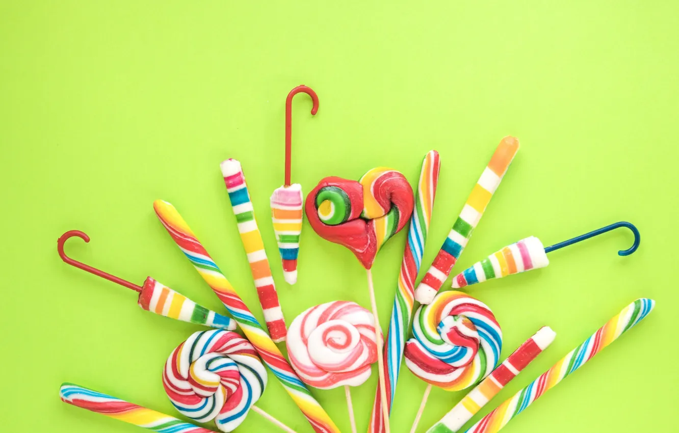 Photo wallpaper sweets, lollipops, caramel