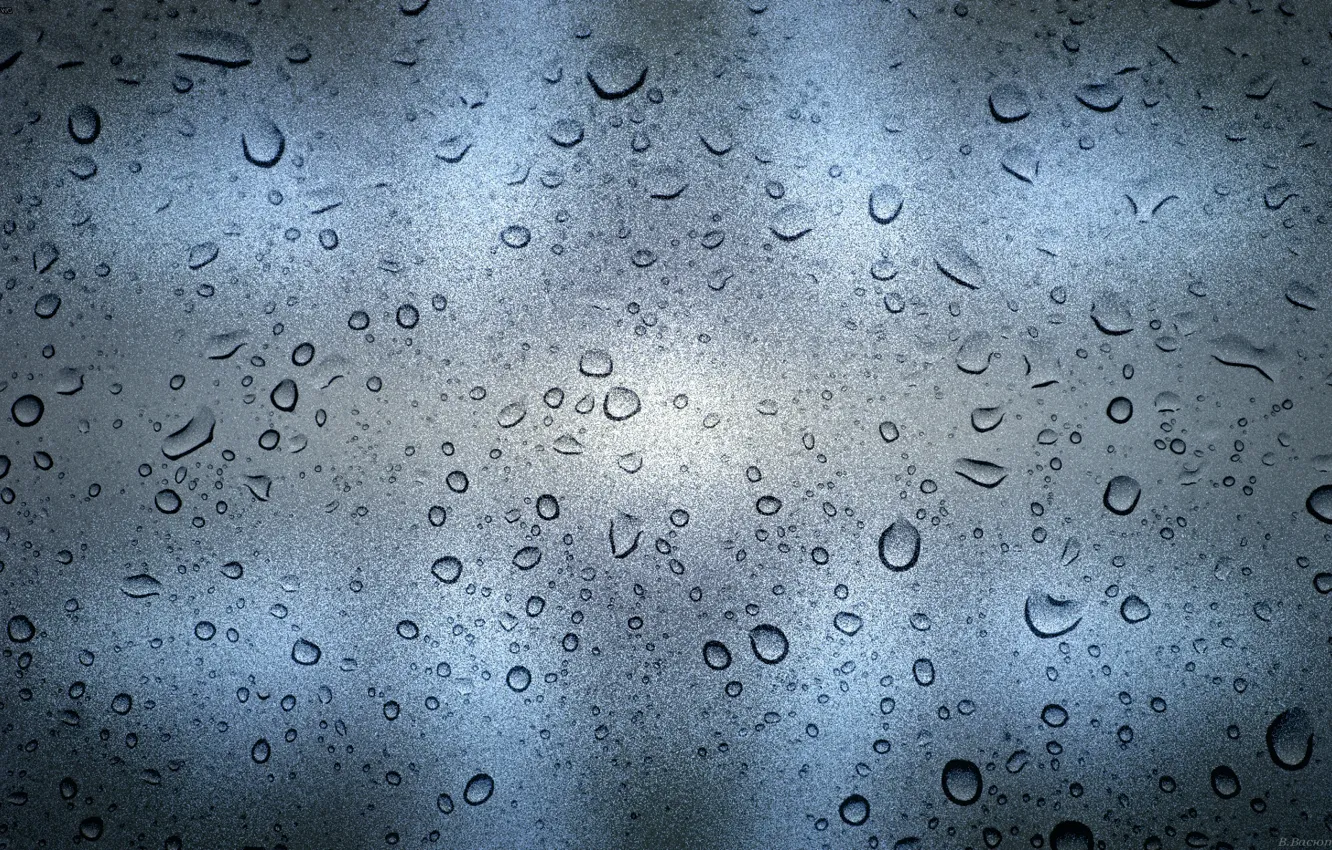 Photo wallpaper glass, drops, stained glass