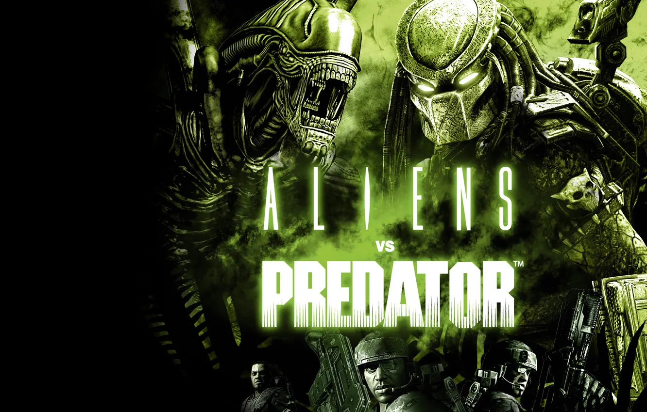 Photo wallpaper the game, Action, aliens vs. predator