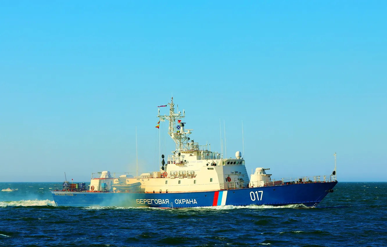 Photo wallpaper ship, guard, border