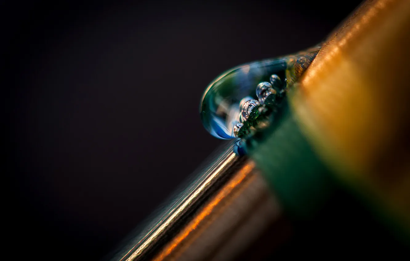 Photo wallpaper water, drops, macro, droplets, background, color