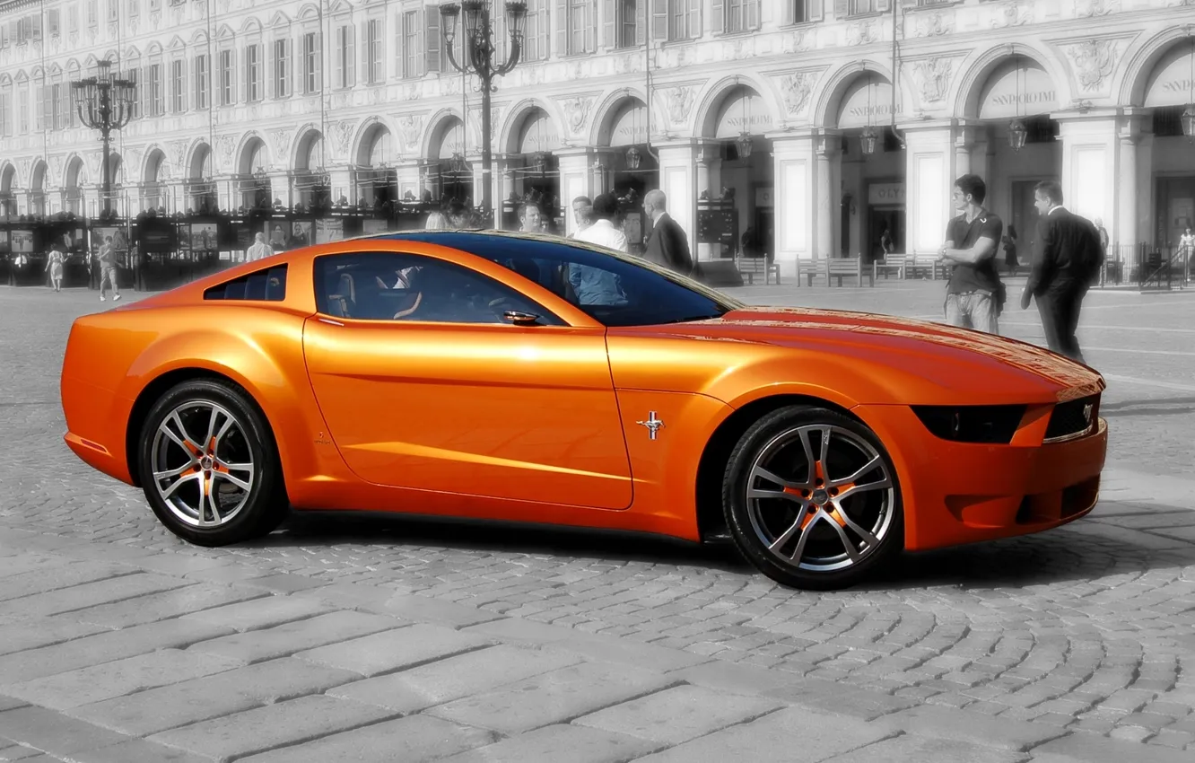Photo wallpaper car, machine, auto, Ford Mustang, Giugiaro