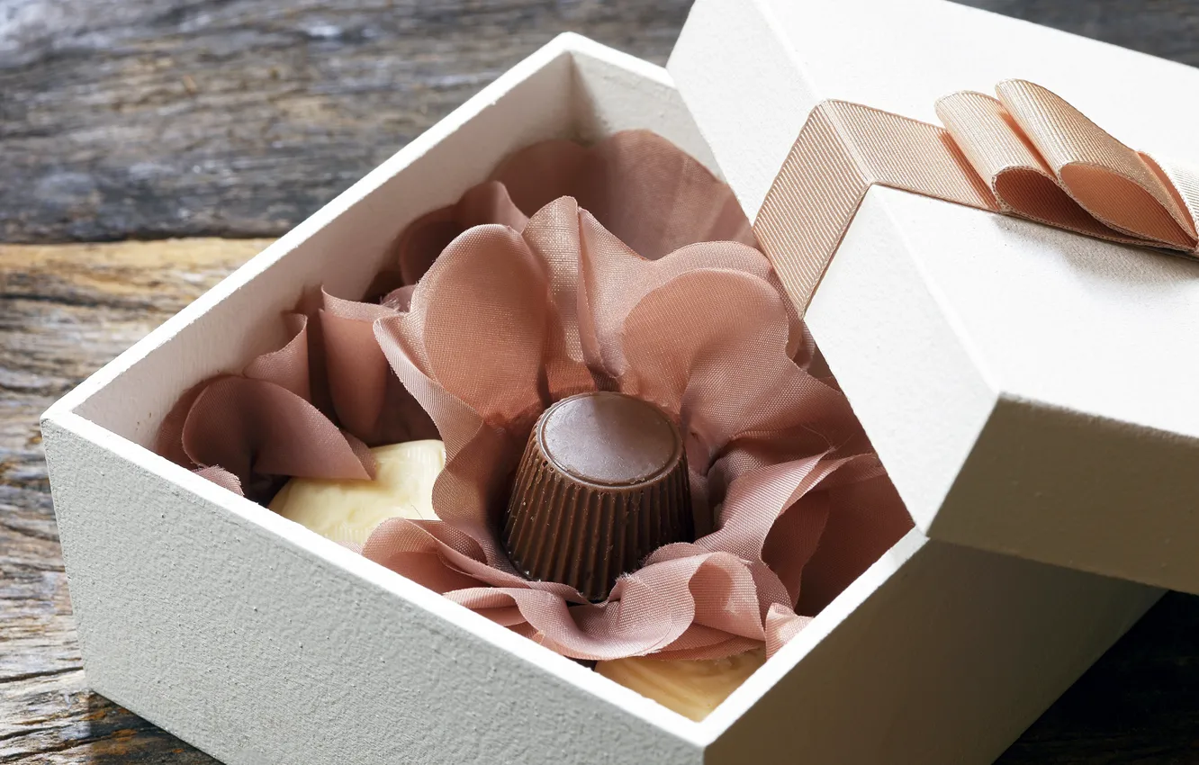 Photo wallpaper box, chocolate, candy, chocolate, candy