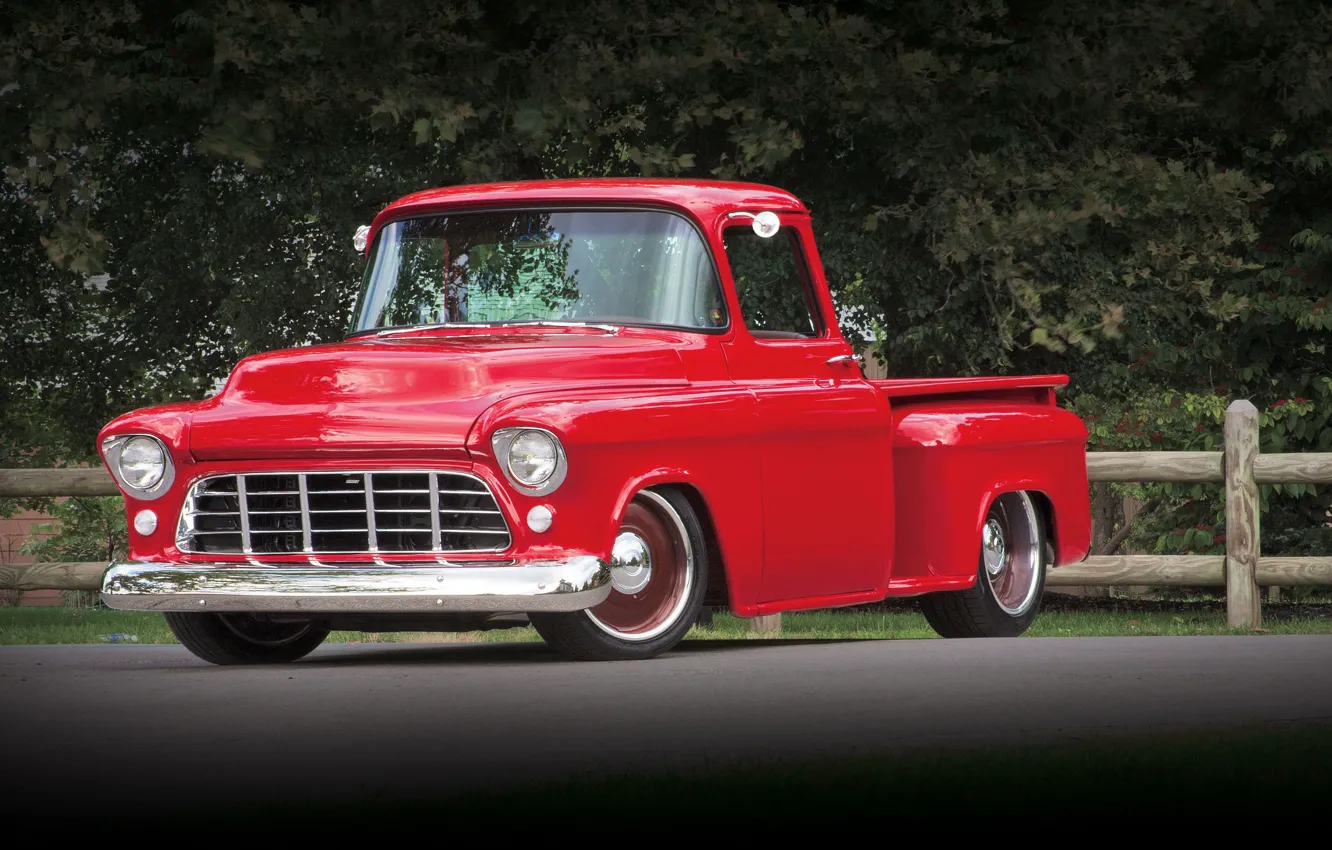 Photo wallpaper Chevrolet, old school, 1955, Picup, 3100