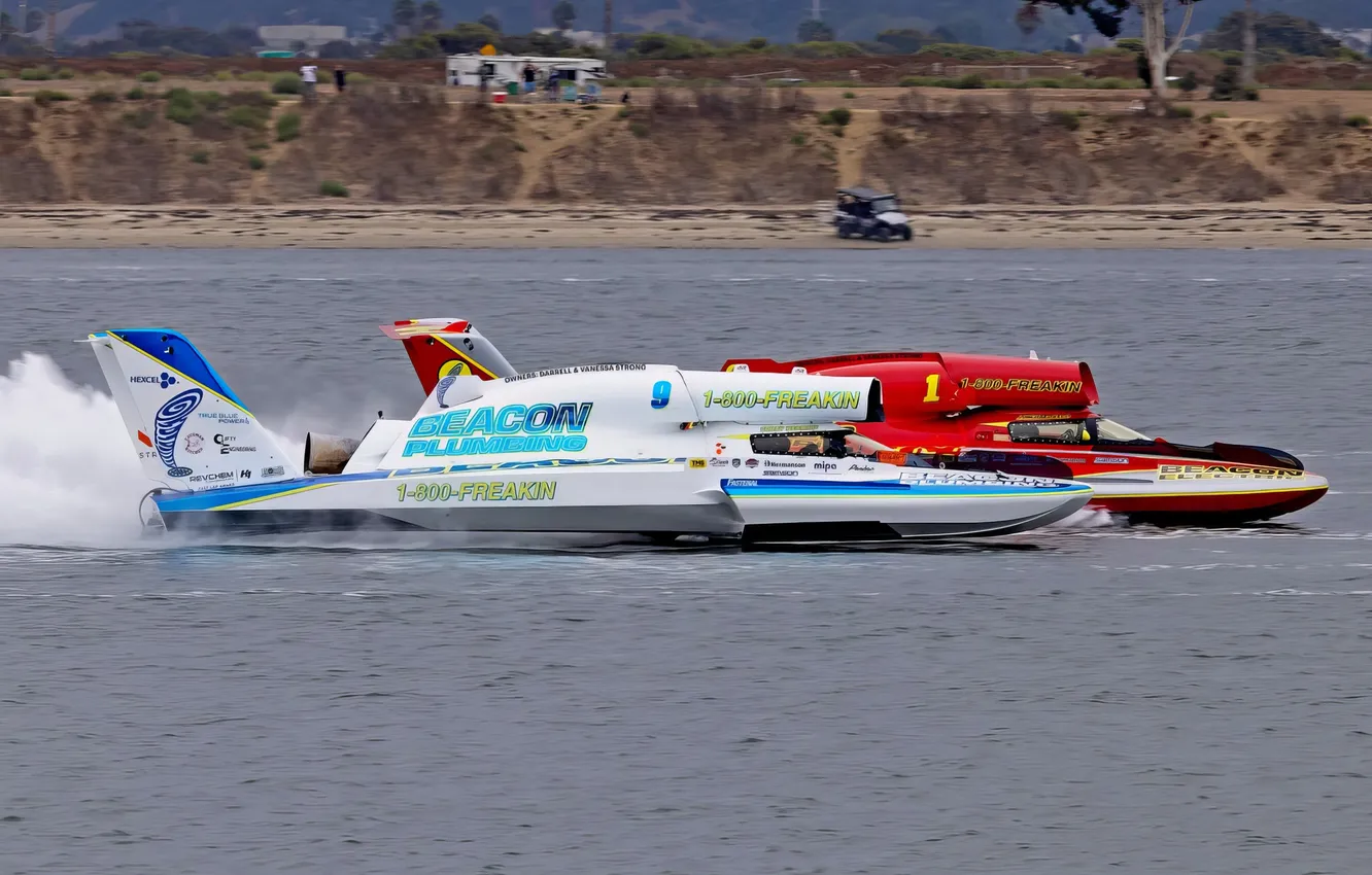 Photo wallpaper race, boat, speed