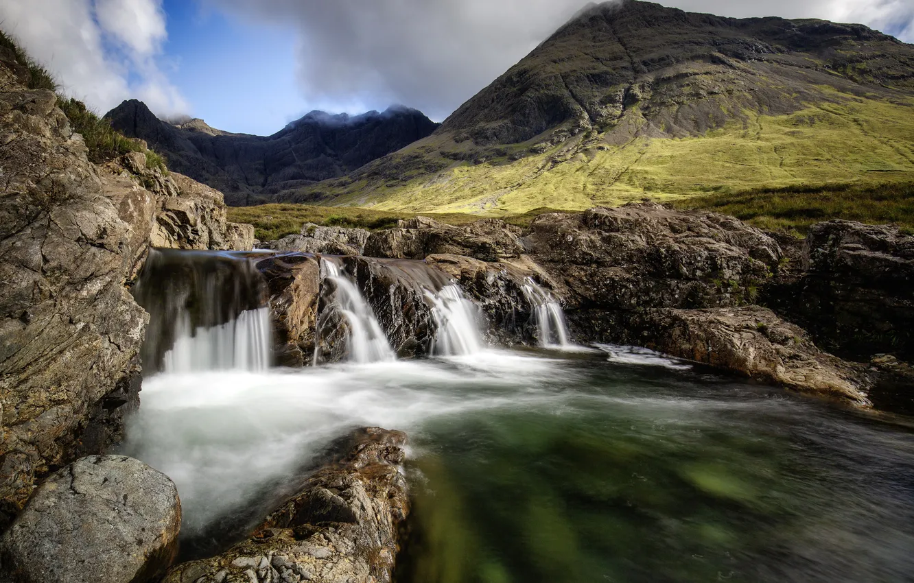 Photo wallpaper summer, mountains, river