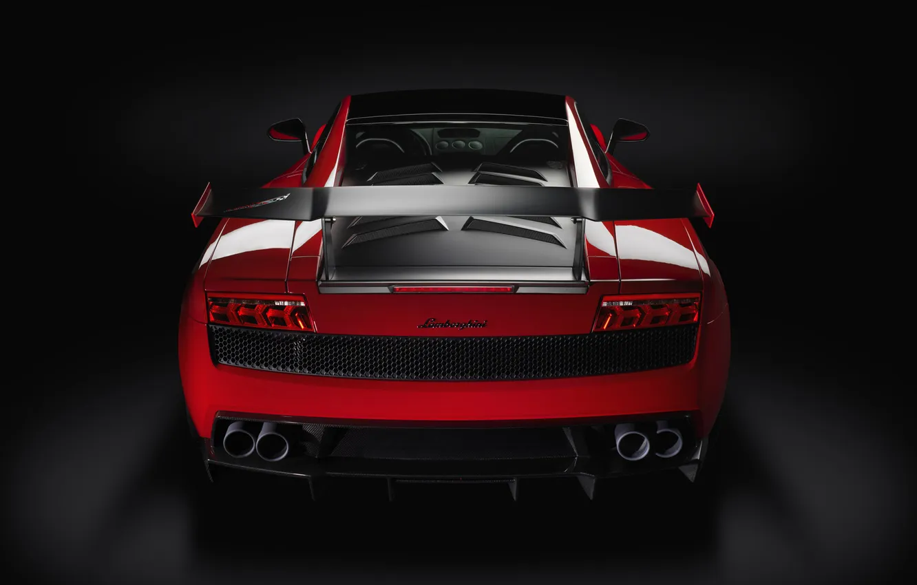 Photo wallpaper auto, Lamborghini, spoiler, Gallardo, rear view, Lamborghini, Super Trofeo Stradale, LP570-4
