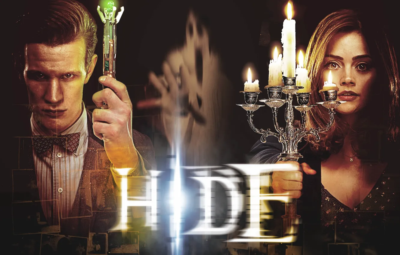 Photo wallpaper look, girl, candles, mystic, hands, actress, face, Ghost
