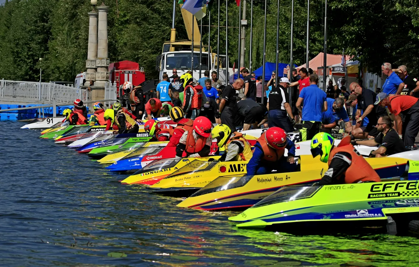 Photo wallpaper race, boat, speed