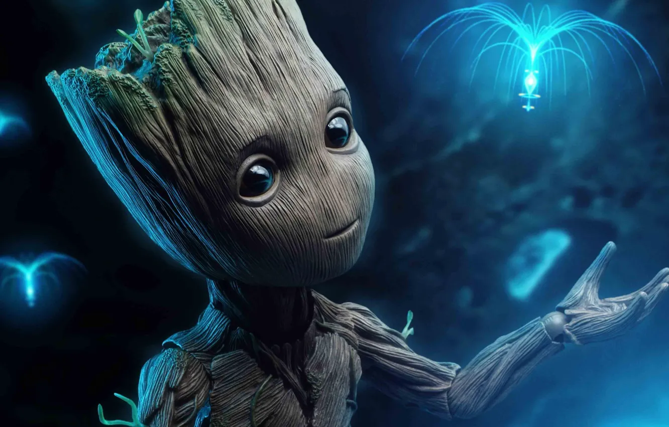 Photo wallpaper Marvel, Marvel Comics, Groot, Baby Groot