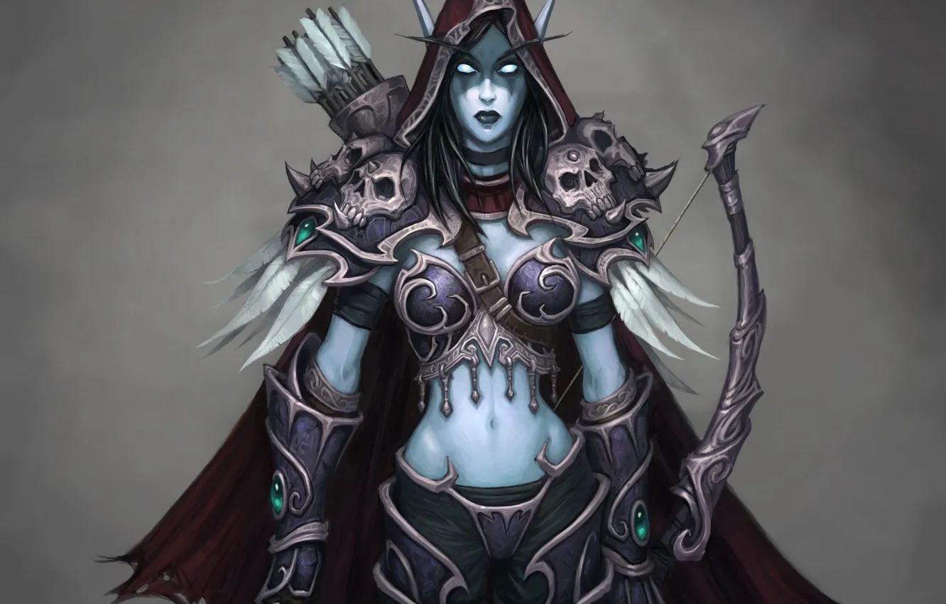 Photo wallpaper girl, World of Warcraft, undead, wow, undead, queen, Silvana, Lady Sylvanas Windrunner