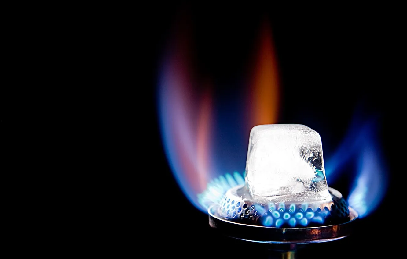 Photo wallpaper ice, lights, opposites, photographer, BURNERS, Jens Schmidt