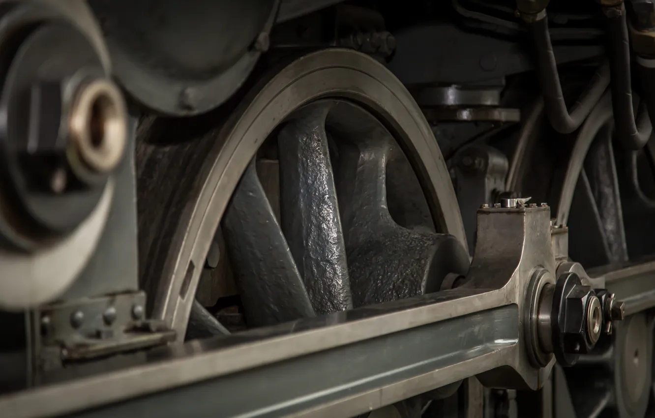 Photo wallpaper mechanism, train, the engine, locomotive