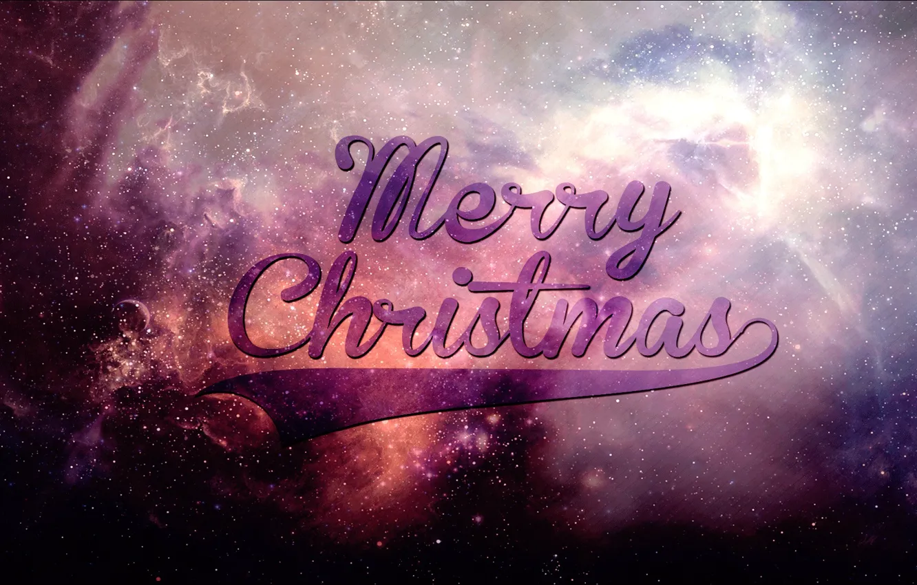 Photo wallpaper space, new year, christmas, happy new year, merry, 2013