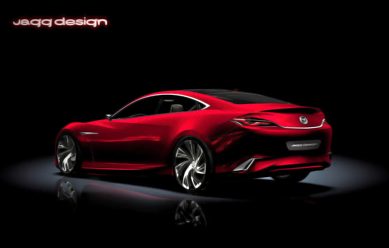 Photo wallpaper Concept, Mazda, red, Shinari
