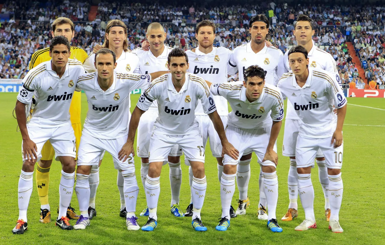 Photo wallpaper team, real madrid, real Madrid, team, ronaldo, alonso, ozil, arbeloa